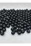 18 Mm Black Color Plastic Pearl Beads, Bag and Jewelry Making Beads (100 Gr, 30 Pieces) - 2