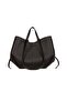 Women's Special Production Black Hand and Shoulder Bag - 2