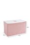 Large Size Printed Detailed Pink Striped Storage Bag 74 X 46 X 46 Cm - 4