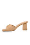 PC-53123 Beige Women's Heeled Slippers - 2