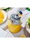 Rovco Stainless Steel Flask with Straw 1000ML Yellow - 5