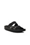 PC-7241 Black Nubuck Double Striped Men's Slippers - 3