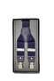 Navy Blue Color Trouser Suspenders and Tie-Handkerchief Set - 4