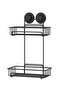 No Black Screw Drill! Vacuumed Two Layer Bathroom Shelf Mat - Dm242 - 2
