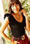 Women's Black Front Back V Shoulder Ruffle Knitwear Blouse BLZ-19001097 - 3