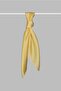Women's Yellow Satin Silk Scarf - 2