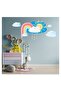 Cute Sun Clouds Rainbow and Rain Kids Room Wall Sticker