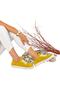 Women's Yellow Genuine Leather Sneakers