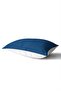 Cobalt Blue Solid Color Designed Rectangular Throw Pillow Cover - 2