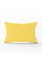 Cream Solid Color Designed Rectangular Throw Pillow Cover