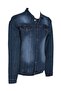 Men's Denim Coat Light Blue Trent Jeans Jacket - 2