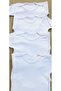 Baby White Snap-on Badi Long Sleeve Pack of 4 - 4