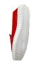 Women's Red Genuine Leather Ballerinas - 3