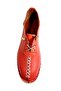 Women's Pomegranate Red Genuine Leather Sandal Model Shoes