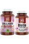Type 1-2-3 Collagen (colagen) 1000 Mg 90 Tablets Glutathione Biotin 60 Tablets 2 Products in 1