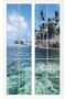 Window, Sea, Palm, Island Wall Sticker-11