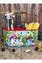 Bird-Colored Floral Cup Galvanized Multi-Purpose Divided Basket/Organizer/Organization Tool/Spoon Holder - 5