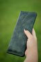 Minimal X Long Long Wallet - Green - Phone Coin Purse - Real Leather Handmade - Design - 12
