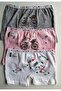 Girl's Mixed Color Boxer 3 Pcs - 5