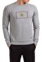 Men's Gray King Crimson Larks Printed Knitted Long Sleeve Sweatshirt