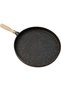 Deep 36 cm Cast Granite Pancake Pan Fish Crepe Dough - 3