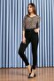 Black Nataliya High Waist Pants Super Skinny Jeans - 2