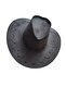 Hat suede fedoras gray color lace-up cowboy hat
