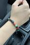 7 Chakra Natural Stone Chakra Balance Bracelet Onyx, Turquoise, Aventurine, Tiger Eye, Agate, Azurite, Quartz, - 4