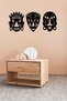 African Masks Wall Decor - Ornament, Wooden Decorative Painting - 4