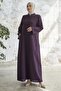 Ivory Piping Pattern Ferace - Plum - 5