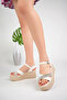 WOMEN'S PADDED HEEL STONE SANDALS - 3