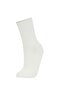 Women's Applique 2-Piece Cotton Long Socks C5144axns - 2