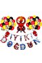 Spiderman Luxury Uzar Written Birthday Ornament Birthday Party Balloon Set - 2