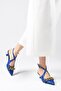 Jenifer Cobalt Blue Color Low Heeled Women's Shoes - 3
