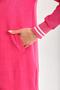 Women's Daily Hijab Double Suit Shirt Trousers Fuchsia - 7
