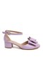 Women's Short Heeled Summer Bow Shoes