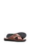 Tugerdi Tan Genuine Leather Comfortable Sole Quality Men's Slippers TG09128131583 - 4