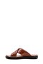 Tugerdi Tan Genuine Leather Comfortable Sole Quality Men's Slippers TG09128131583 - 3