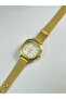 Gold Woven Women's Square Wristwatch - 4