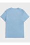 Unisex Baby Blue Stay Positive Shark Printed Oversize T-shirt - 2