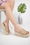 Women's Wedge Heel Nude New Style Comfortable and Soft Slippers