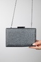 MARSILYA Platinum Sand Glitter Women's Evening Dress Bag - 3