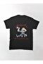 Loose Fit Alcoholica Illustration Design Printed T-shirt - 2