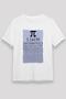Unisex Loose Fit Pi Number Mathematics Fixed Printed White T-Shirt