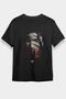 Unisex Loose Fit The Last Of Us Printed Black T-Shirt - Tshirt