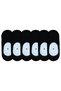 Children Ballerina Socks 6 Pairs Combed Cotton Toe Seamless Quality Silicone Tape Invisible Socks