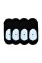 Children Ballerina Socks 4 Pairs Combed Cotton Toe Seamless Quality Silicone Tape Invisible Socks