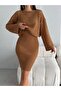 Knitwear Hole Sweater Dress Set - 2