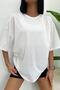 Unisex Cotton Crew Neck Oversize T-shirt
