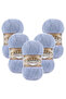 Angora Gold 5-Piece 040 Light Blue Hand Knitting Yarn